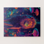 Majestätisch stehend ein Löwe Puzzle (Horizontal)