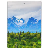 Majestätische Alaska-Berge Klemmbrett (Rückseite)