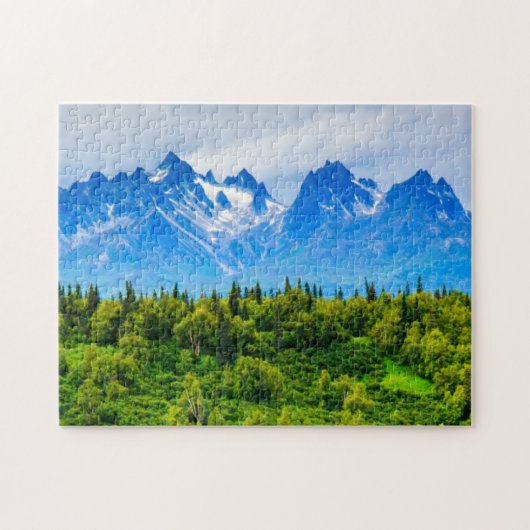 Majestätische Alaska-Berge Puzzle (Horizontal)