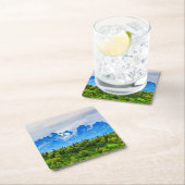 Majestätische Alaska-Berge Rechteckiger Pappuntersetzer (Vor Ort)