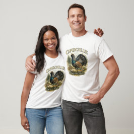 Majestätische Auerhahn-Wasserfarbillustration T-Shirt