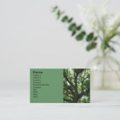 Majestätische Baum-Visitenkarte Visitenkarte (Stehend Vorderseite)