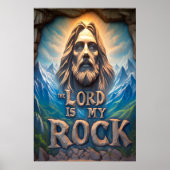 Majestätische Berge: Der Herr ist mein Felsen Poster (Vorne)
