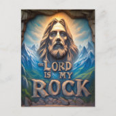 Majestätische Berge: Der Herr ist mein Felsen Postkarte (Vorderseite)