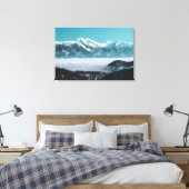 Majestätische Berge über das Nebeltal Leinwanddruck (Insitu (Schlafzimmer))