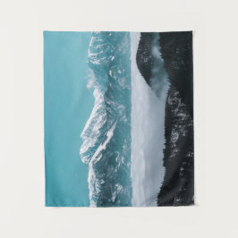 Majestätische Berge über das Nebeltal Wandteppich