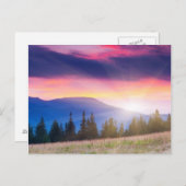 Majestätische Berglandschaft am Himmel Postkarte (Vorne/Hinten)