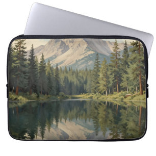 Majestätische Bergsee-Reflexion Laptopschutzhülle
