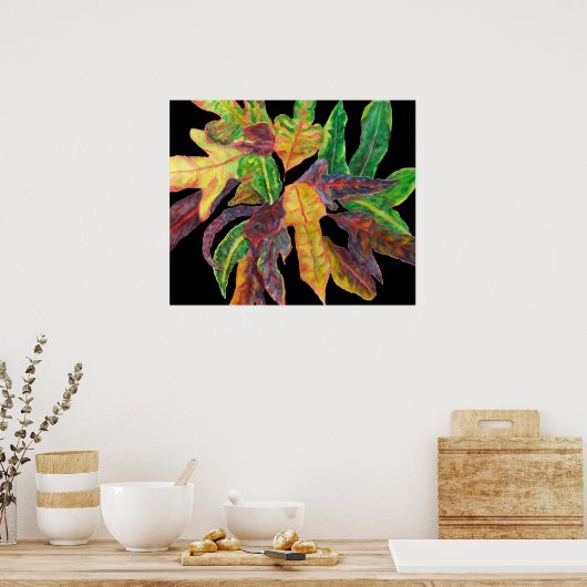 Majestätische Blätter Poster (Küche)