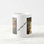 Majestätische Dame Justice im Buntglas-Entwurf Kaffeetasse (Mittel)