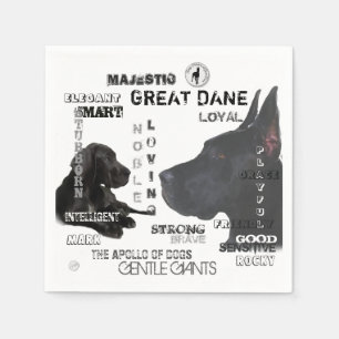 Majestätische Deutsche Doggen Serviette