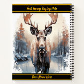 Majestätische Elchbäume über einen ruhigen Winters Notizblock (Rückseite)