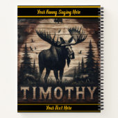 Majestätische Elche in ruhigen Wäldern Notizblock (Rückseite)