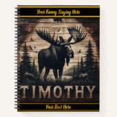 Majestätische Elche in ruhigen Wäldern Notizblock (Vorderseite)