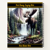 Majestätische Elche stehend von einem ruhigen Wass Notizblock (Rückseite)