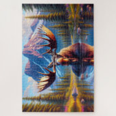 Majestätische Elchspitzen, Berggipfel Puzzle (Vertikal)