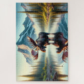 Majestätische Elchspitzen, Berggipfel Puzzle (Vertikal)