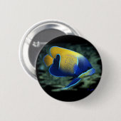 Majestätische Engels-Fische Button (Vorne & Hinten)