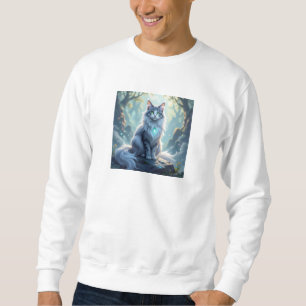 **Majestätische Fantasiekatze mit mystischer Aura Sweatshirt