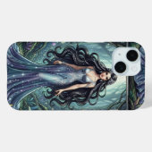 Majestätische Frau mit silbernem Kleid Case-Mate iPhone Hülle (Rückseite (Horizontal))
