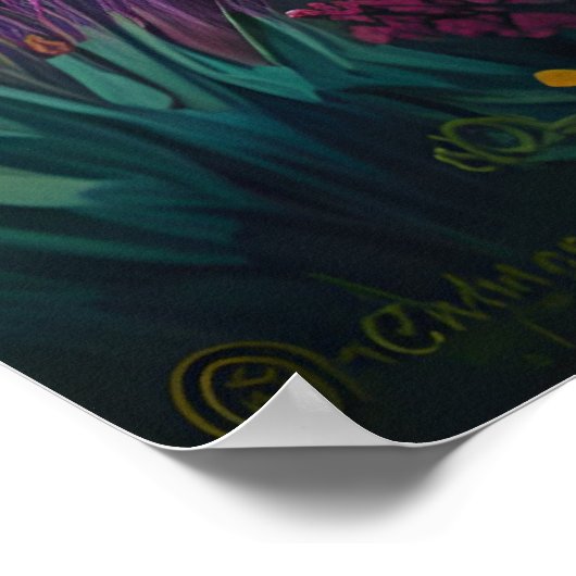 Majestätische Gebirgskunst Poster (Ecke)