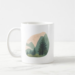 Majestätische Gipfel - beruhigende Bergwelt Kaffeetasse