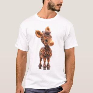 Majestätische goldene flauschige Fantasie-Waldkrea T-Shirt