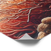 Majestätische Haie, die zwischen lebendigen Korall Poster (Ecke)