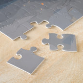 Majestätische Hirsche in der Winterwaldkunst Puzzle (Seite)