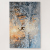 Majestätische Hirsche in der Winterwaldkunst Puzzle (Vertikal)