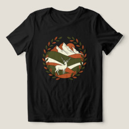 Majestätische Hirschlandschaft Tri-Blend Shirt