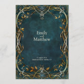 Majestätische Hochzeit in Mittelerden Menükarte (Rückseite)