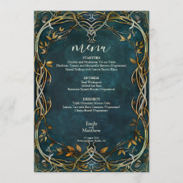 Majestätische Hochzeit in Mittelerden Menükarte