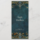 Majestätische Hochzeit in Mittelerden Menükarte (Rückseite)