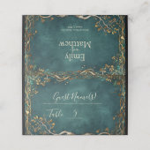 Majestätische Hochzeit in Mittelerden Platzkarte (Außenseite Aufgefaltet)