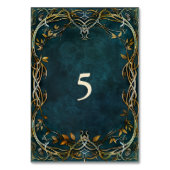 Majestätische Hochzeit in Mittelerden Tischnummer (Rückseite)