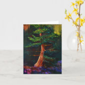 Majestätische Kiefer-Kunst-Karte Karte (Gelbe Blume)