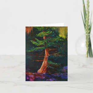 Majestätische Kiefer-Kunst-Karte Karte
