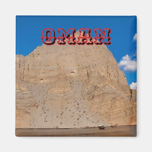 Majestätische Landschaften von Oman Magnet (Vorne)