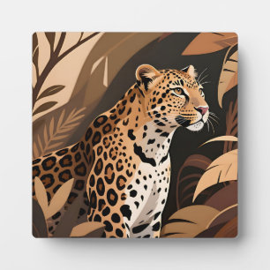 Majestätische Leopard-Jungle-Wildnis  Fotoplatte