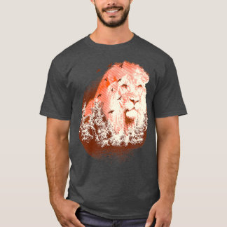Majestätische Löwen-Kunstwerke T-Shirt