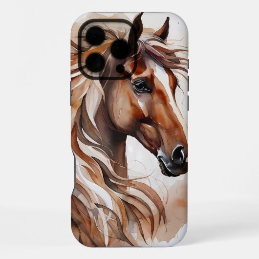Majestätische Mähne iPhone Hülle (Rückseite)