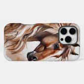 Majestätische Mähne iPhone Hülle (Rückseite (Horizontal))