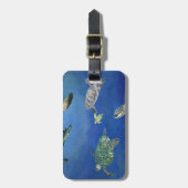 Majestätische Meeresschildkröten Gepäckanhänger (Vorderseite vertikal)