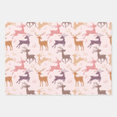 Majestätische Momente: Hirsche und Fauna verzauber Geschenkpapier Set (Vorderseite)