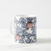 Majestätische Monstera Kaffeetasse (Vorderseite Links)