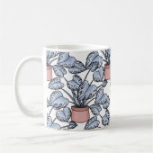 Majestätische Monstera Kaffeetasse (Links)