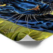 Majestätische Panther-Jungle-Mächtige-Wildlife-Wan Poster (Ecke)