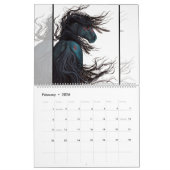 Majestätische Pferde die Kunst von AmyLyn Bihrle Kalender (Feb 2026)