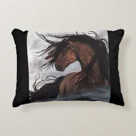 Majestätische Pferdekissen-Wohngestaltung durch Zierkissen